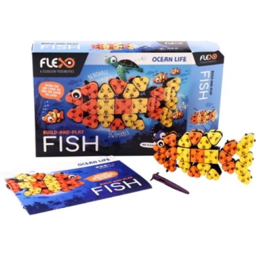 Flexo Building Bricks Ocean Life Range Fish